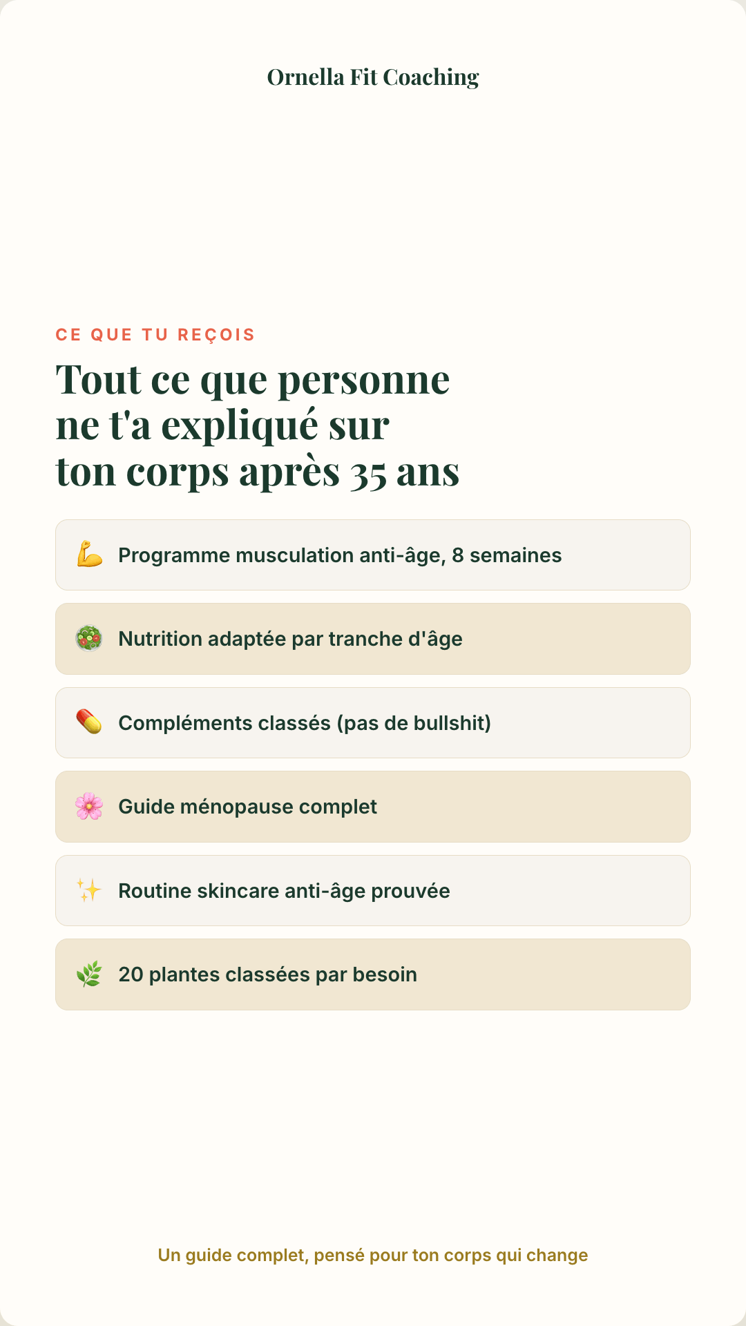 Contenu du programme